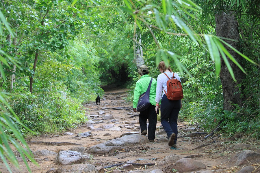 Adventure hiking for the camping at the Kirirom Part in Cambodia.